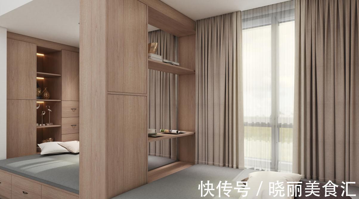 榻榻米|58㎡小型公寓装北欧风!内景装的温馨有格调,关键还有单独衣帽间