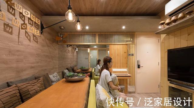 香港|香港45㎡豪宅，客厅“一室三用”，女儿房仅3㎡，这设计太实用了