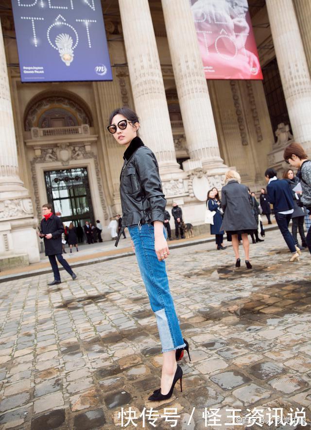 简单又大方的冬季最美穿搭,皮衣混搭细高跟,不仅不丑还很新潮!