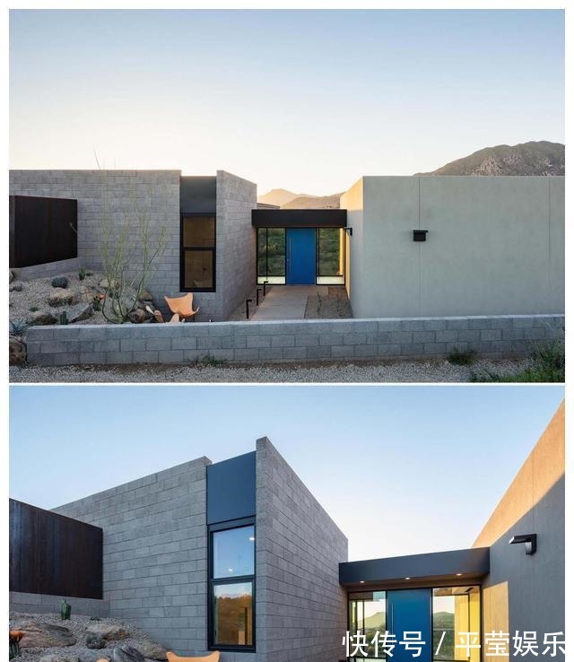 外国佬|外国佬自建私人别墅,大量混凝土砖设计,谁说别墅就得花几百万