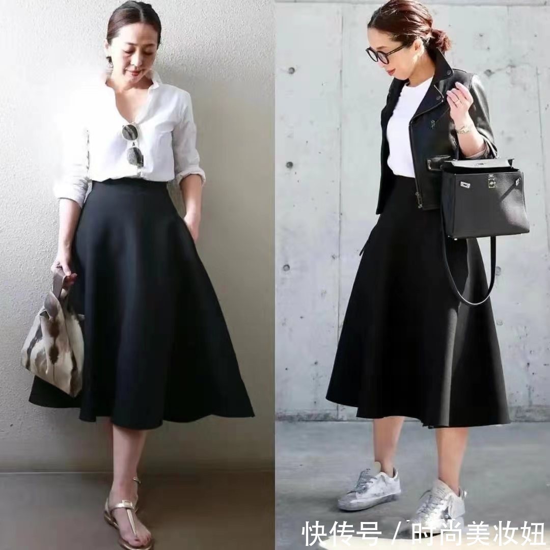 搭配|这才是50岁女人该有的打扮,学博主无龄感穿搭,简约高级又显气质