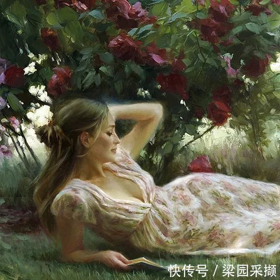 光影|油画里,光影中的美女,一美千年!