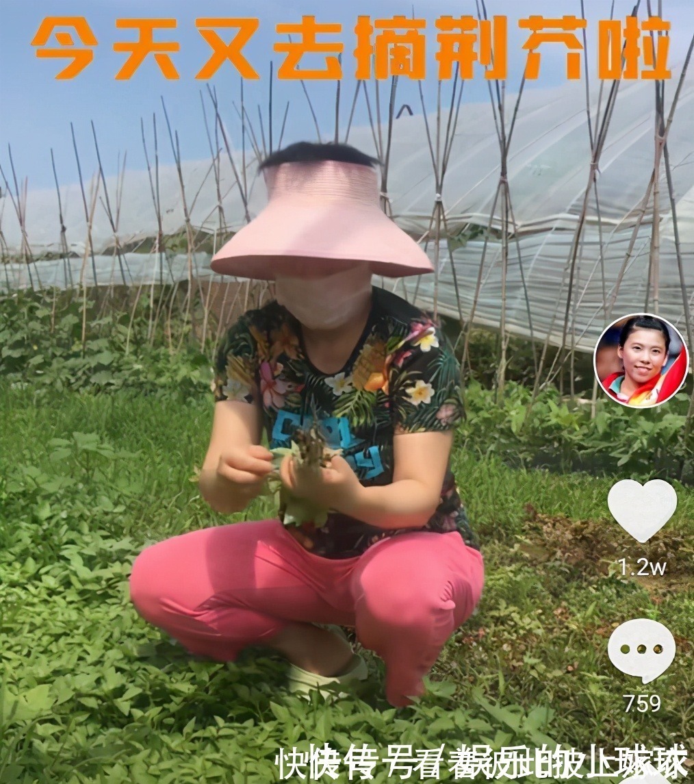 世界冠军|邓亚萍近况曝光超朴素！啃鸡爪直接用手接骨头，回归田园醉心种菜