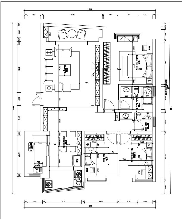 耀龙康城|【鲁班装饰】耀龙康城130㎡现代简约风格,摒弃复杂。