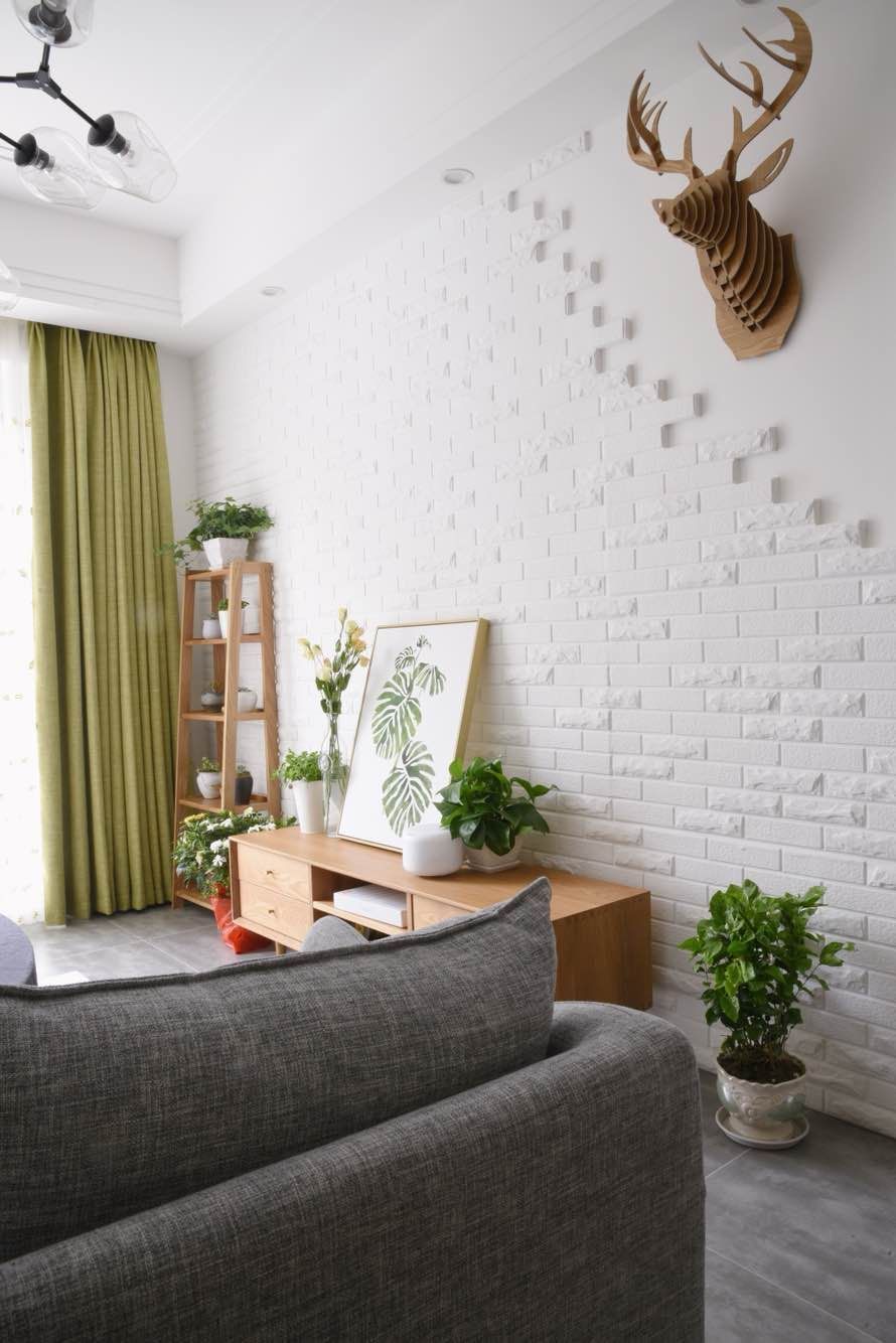 餐厨|邻居的北欧风两居,客餐厨一体化布局真敞亮,卧室还带书房,厉害