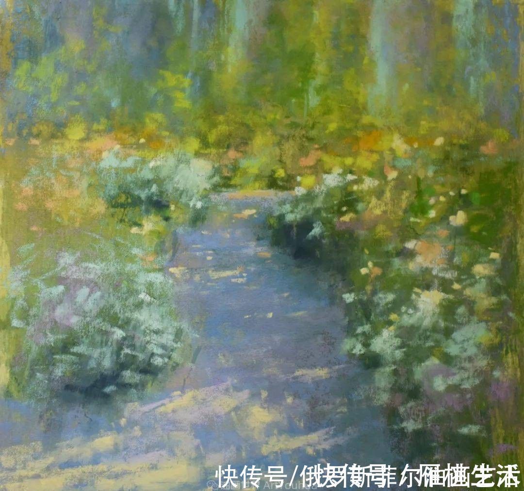 艺术家$美国当代粉彩艺术家贝萨尼·菲尔兹粉彩风景画作品欣赏