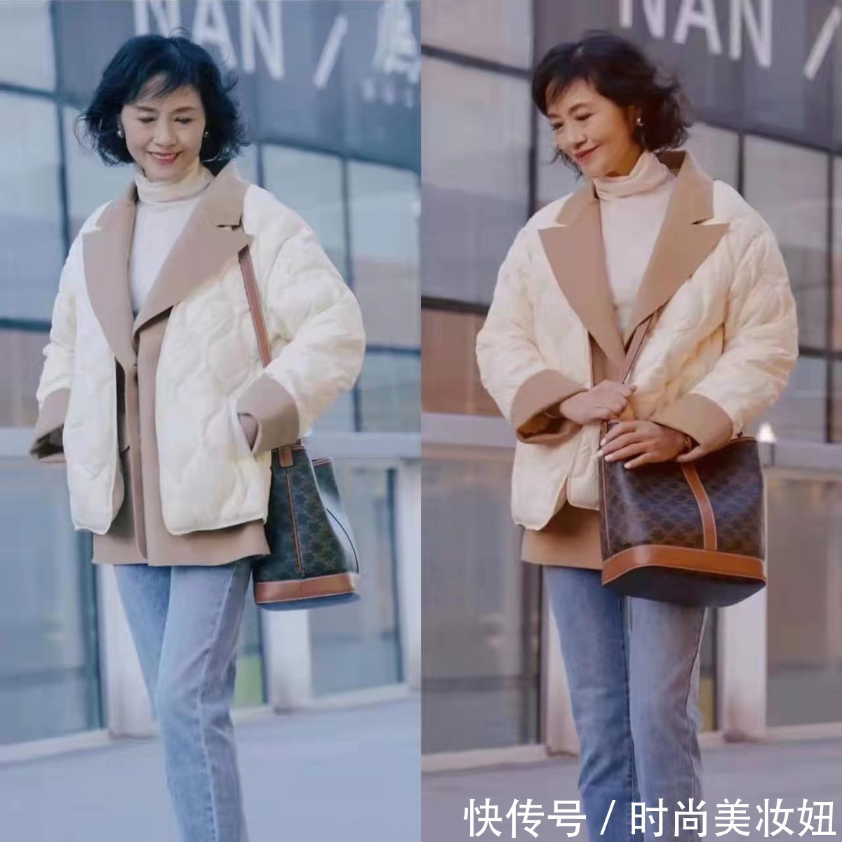 穿搭|六十岁的女人,大衣怎么搭配才时髦?教你3组百搭公式,又美又嫩
