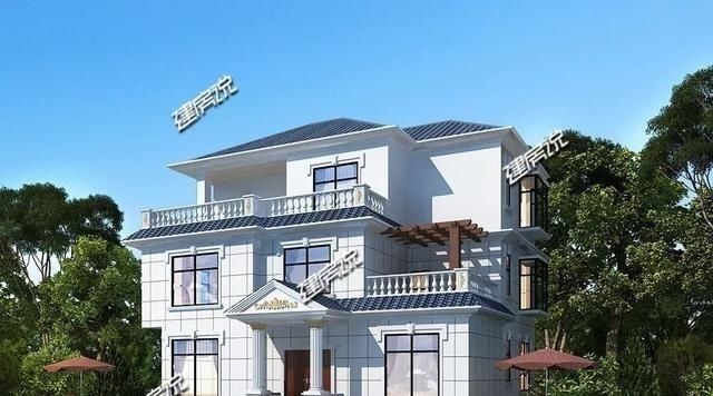 农村|占地120平的欧式别墅, 造型大气辉煌, 盖在农村没人敢说你土!