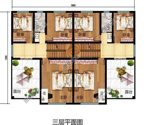 效果图|农村双拼兄弟房别墅设计图纸，推荐三款，兄弟姐妹都可以建