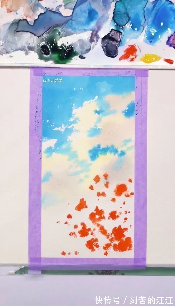 花瓣@水彩这样画,也太美了吧!居然把花瓣画出透明的感觉,看完忍不住保存!