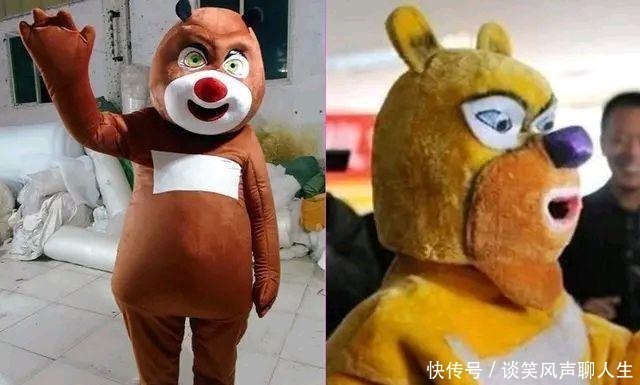 cos|熊出没真人版COS,突破次元后,贝丝美极了,光头强成大网红