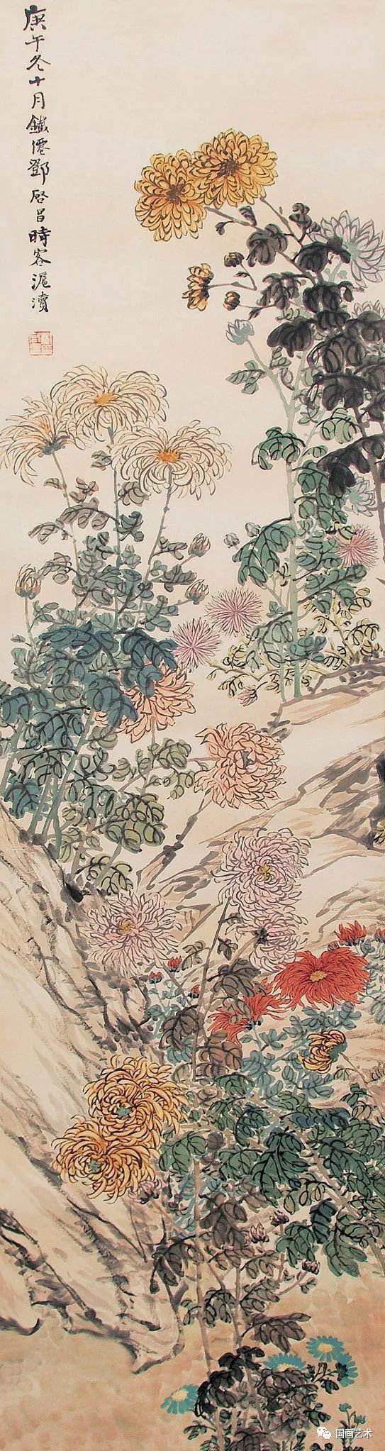 秋菊@跛道人笔下的秋菊,明媚绚丽