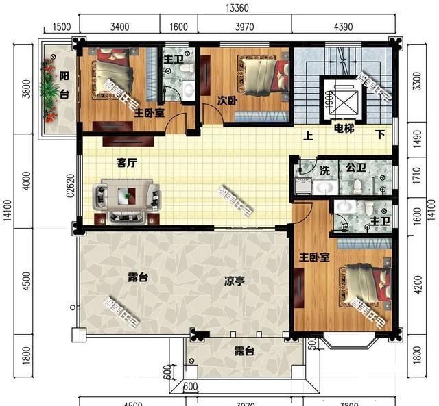地下室|两层半的欧式别墅真漂亮，有堂屋有地下室，建在老家可威风