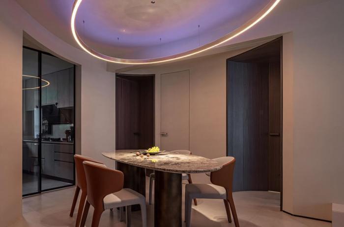 卫生间|看了她家,才知道灯光设计有多强大,哪怕刷大白,也超有氛围感