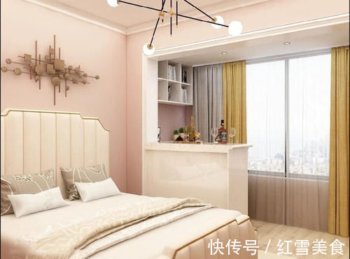 卧室|厨房改成独立餐厅,卧室装个会客区,这套32㎡小户型太惊艳了!