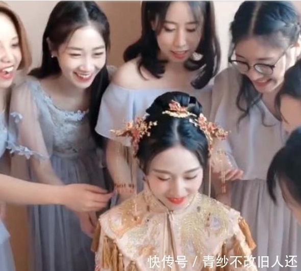 物件|奇闻:朴素新娘火了,看到身上一个物件,网友:这才是巨富