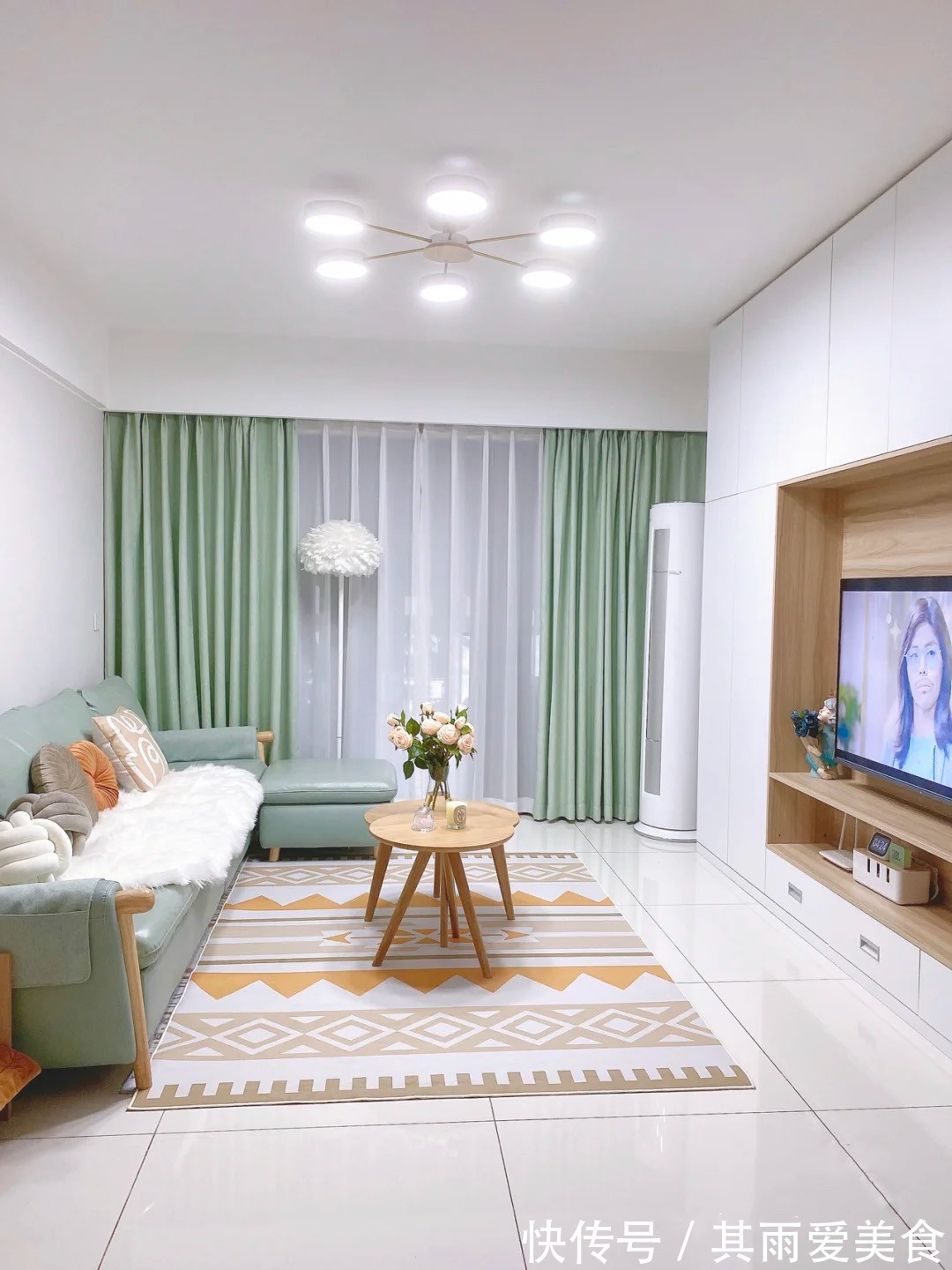 薄荷蓝|走进她家,才知什么叫美观与实用并存,全屋温暖又清爽,太舒服了