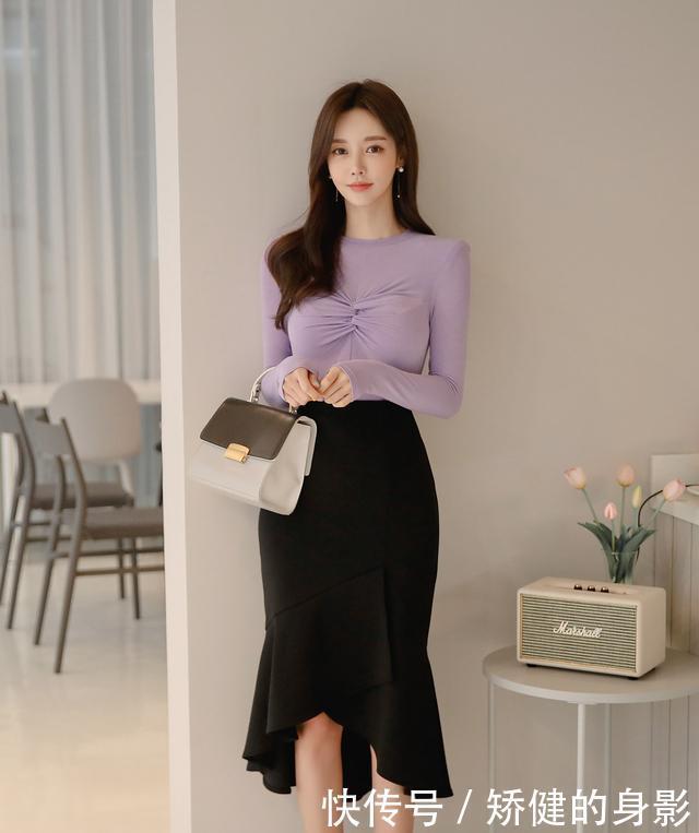 女神孙允珠时尚穿搭气质裙装,优雅洒脱