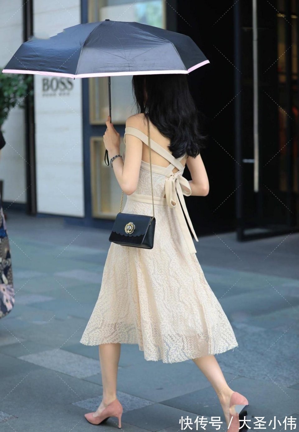 tips|美女街拍:身材丰盈的小姐姐,增添朦胧的美,更具优雅女人味