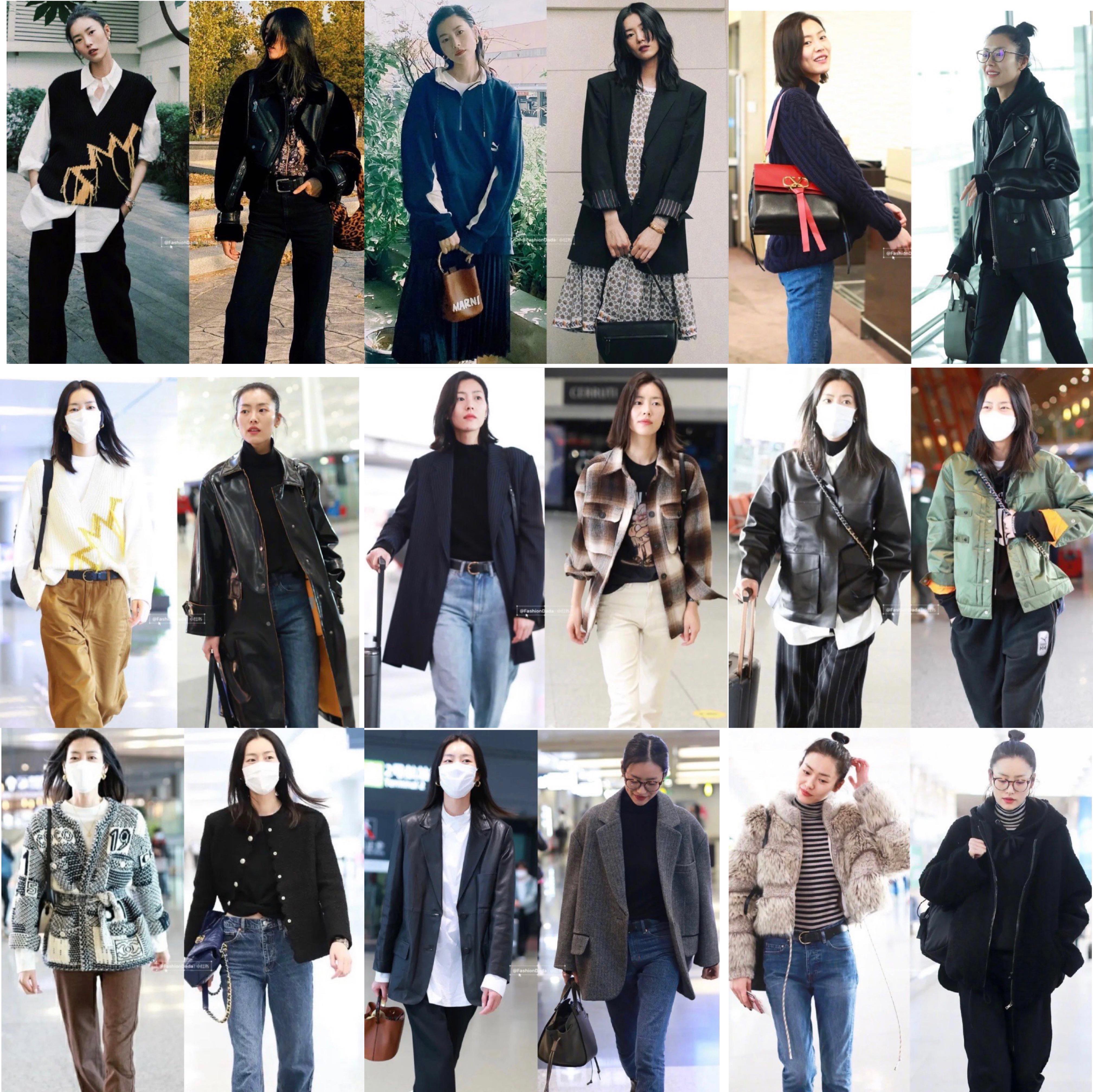 大表姐刘雯近日秋冬街拍私服, 穿搭时尚超有品味, 超模表现力瞩目