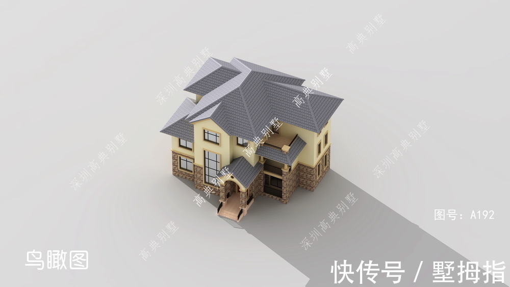 别墅|这款复式农村别墅，经济实用，大气美观。