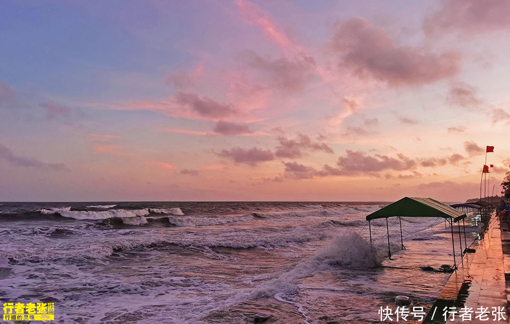 中国海岸线最西端，北部湾的滨海小城，夕阳无限好，度假最合适