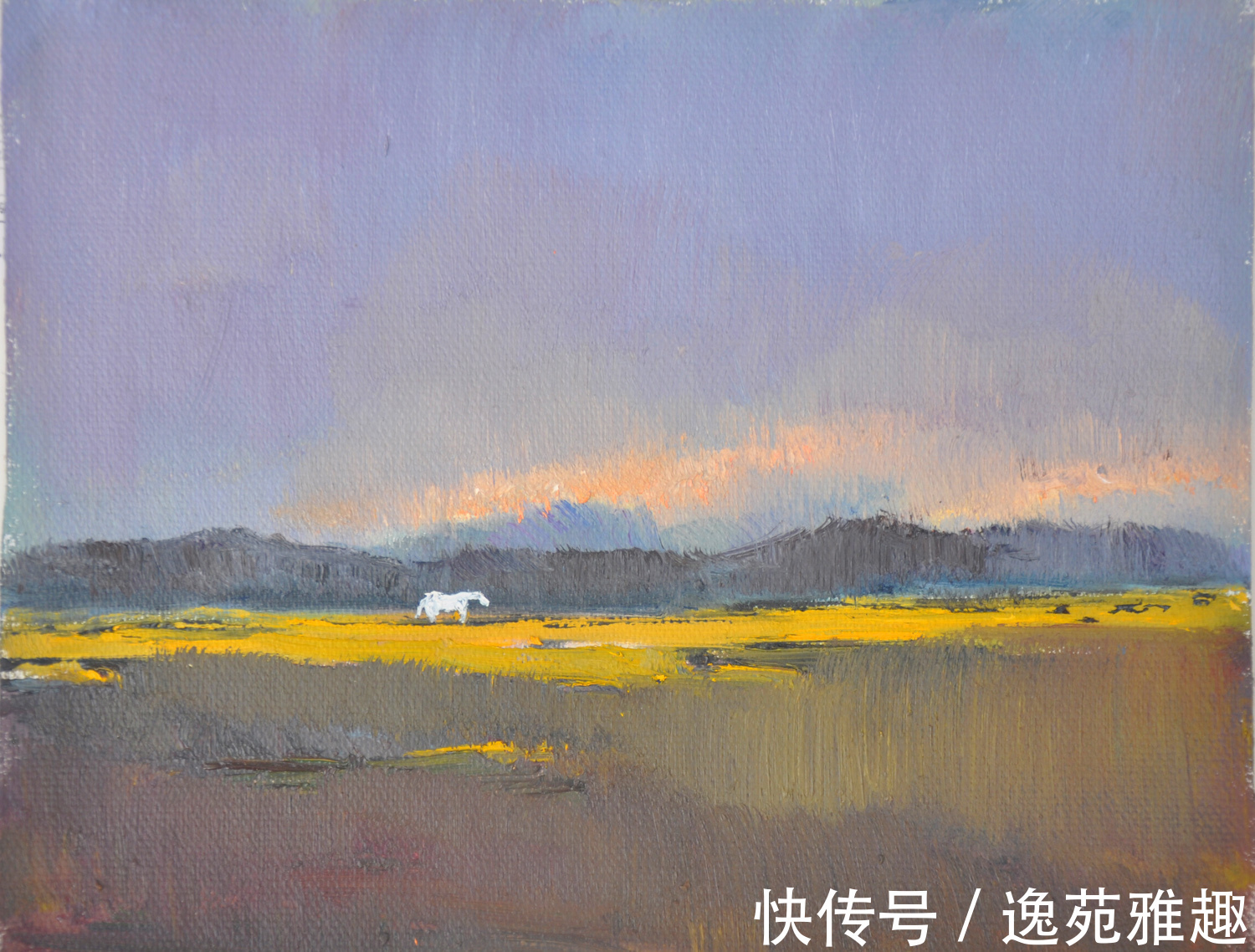 x60$「作品欣赏」心中有旷野,所画皆美景,油画艺术家殷国海作品欣赏