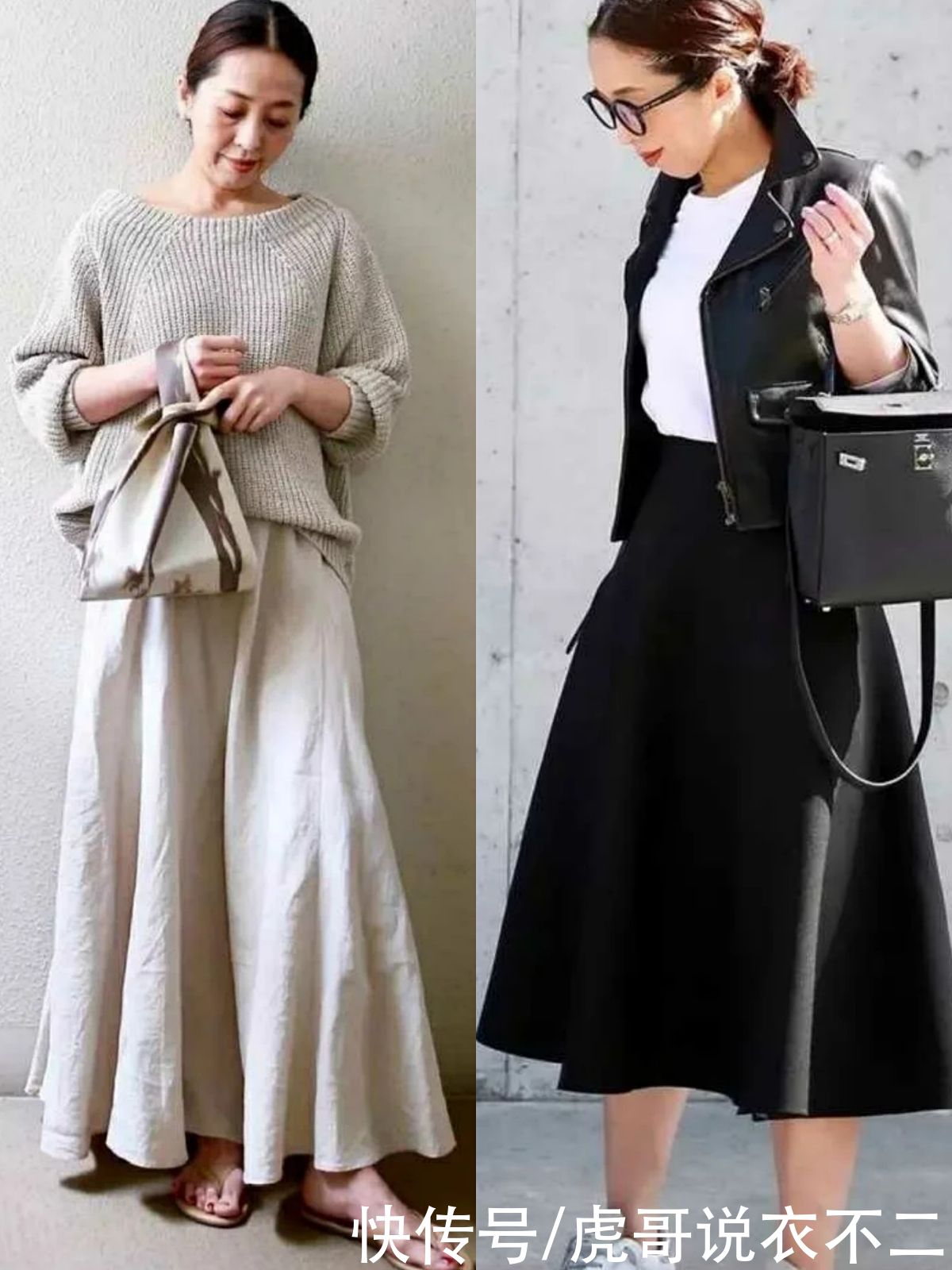 秋季|60岁女人秋季穿衣越简约越高级，不信看这位博主，舒适大方显气质