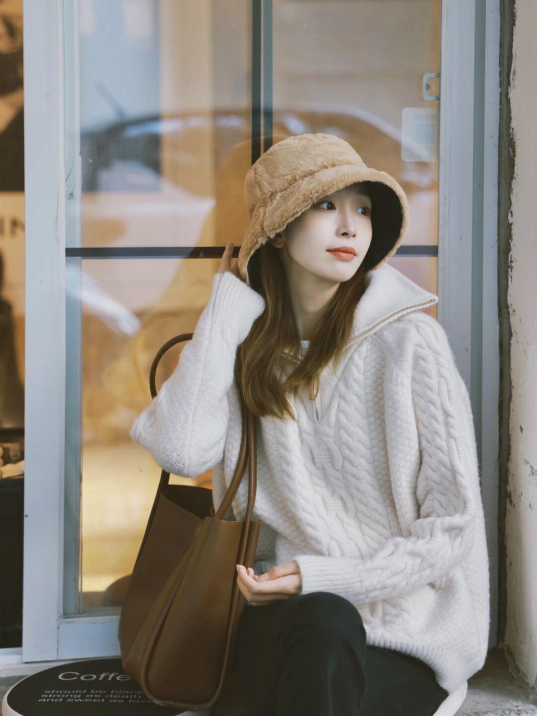 拉链|衣品好的女人,冬季都少不了“毛衣”的搭配,气质爆表