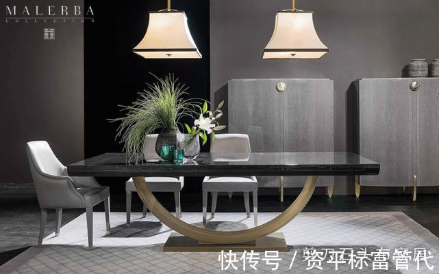 鉴赏|意大利家具设计,富有东方美感的Malerba系列餐桌鉴赏