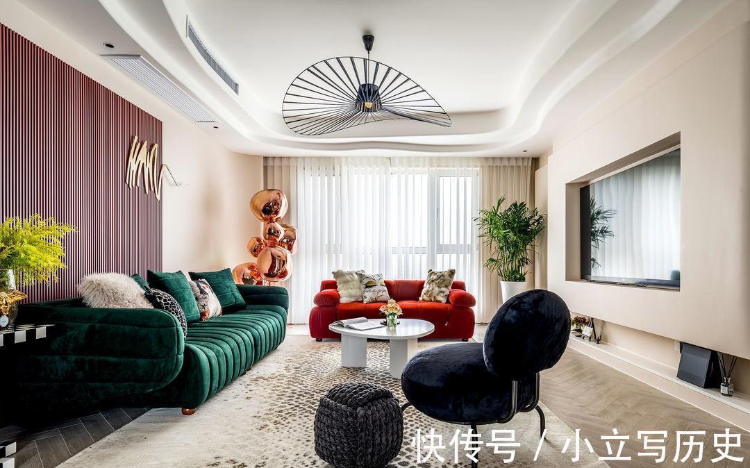 业主|红绿色搭配出雅致空间,热情活泼又张扬,不失自由和浪漫