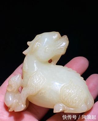 白玉@清乾隆 和田玉籽料 白玉 心中有佛 兰花诗文