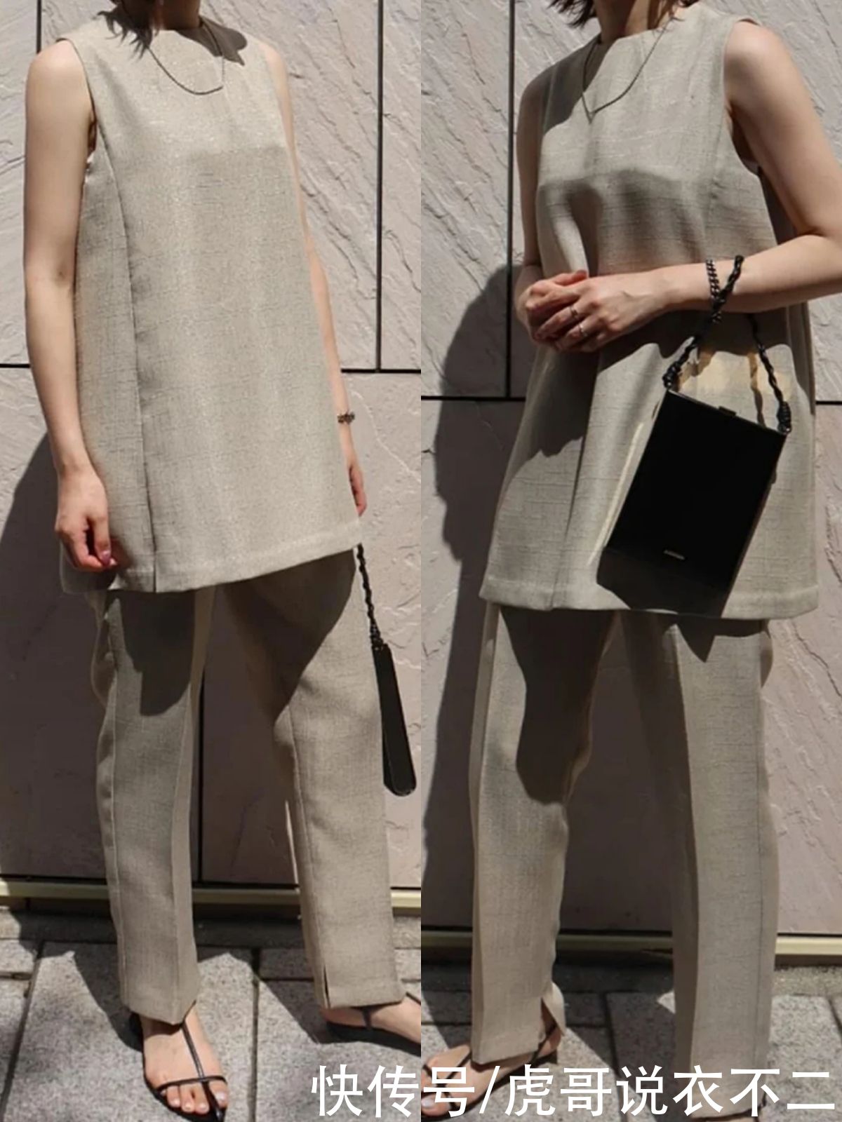 阔腿裤|大龄女人可借鉴的简约舒适穿搭，教你4个搭配要点，不扮嫩又高级