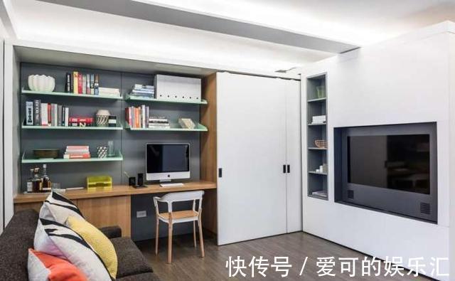 房子|晒晒我家53平米的小蜗居,床藏在电视墙后面,见过吗?