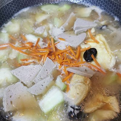 私房水鱼丝瓜面