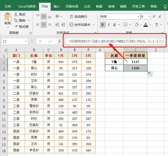 Excel|12个公式解决Excel中按条件多列数据求和，掌握两、三个就够用了