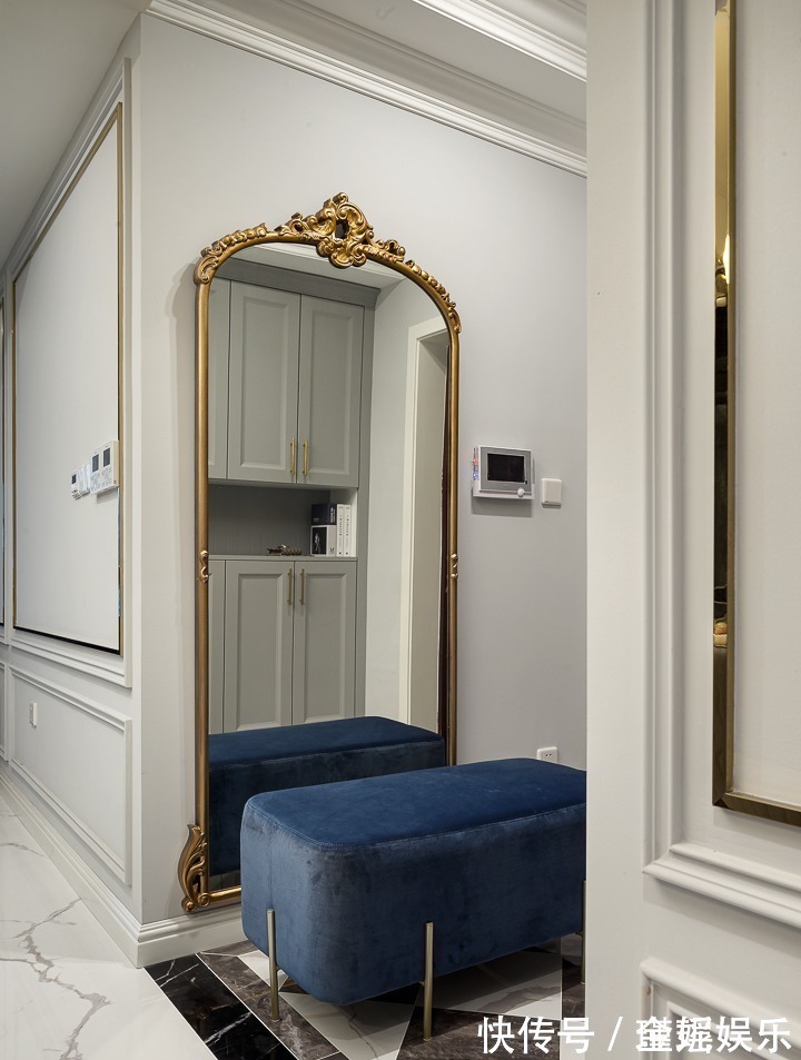 动线|130㎡轻奢四居,融入美式的沉稳庄重,打造温柔的质感生活