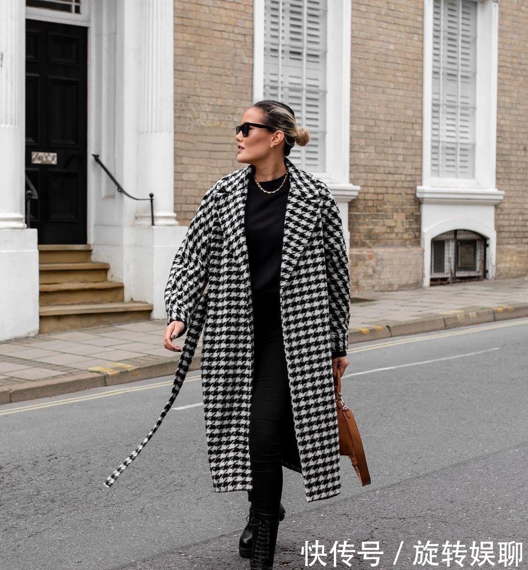 款式|格纹大衣又回来了!今年流行这3种款式,你别说还真好看