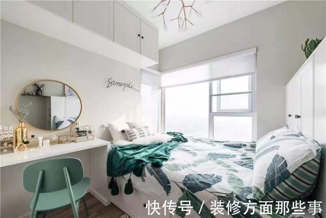 背景墙|124平北欧三居室,以清新而富有生命力的色彩贯穿全屋