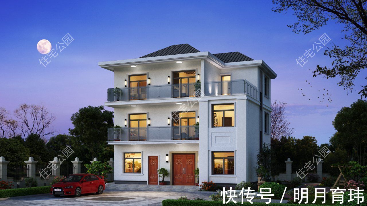 小院|这8套别墅图纸火了，第2套中式小院造价仅30万，第6套点赞50万