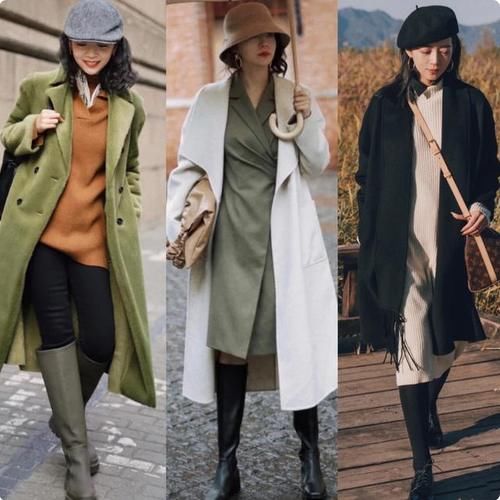 今冬流行的是“呢子大衣＋裤裙”，时髦洋气又保暖，三木教你搭配