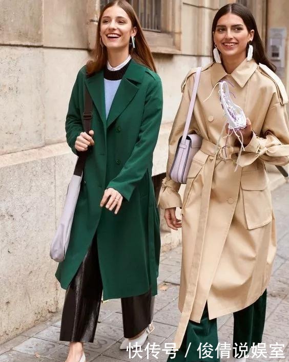 搭配黑色|又到了穿风衣的季节,只会搭牛仔裤?你怕是不知道这三种时髦搭配