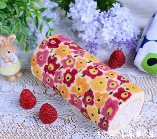 不忍下口的彩绘蛋糕卷,治愈你的小情绪!