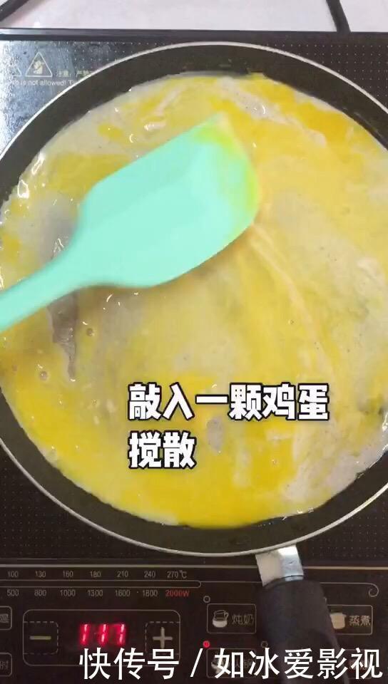 火腿|早餐别再吃油条了,换个口味,筷子一搅一缠,香嫩可口,比包子香