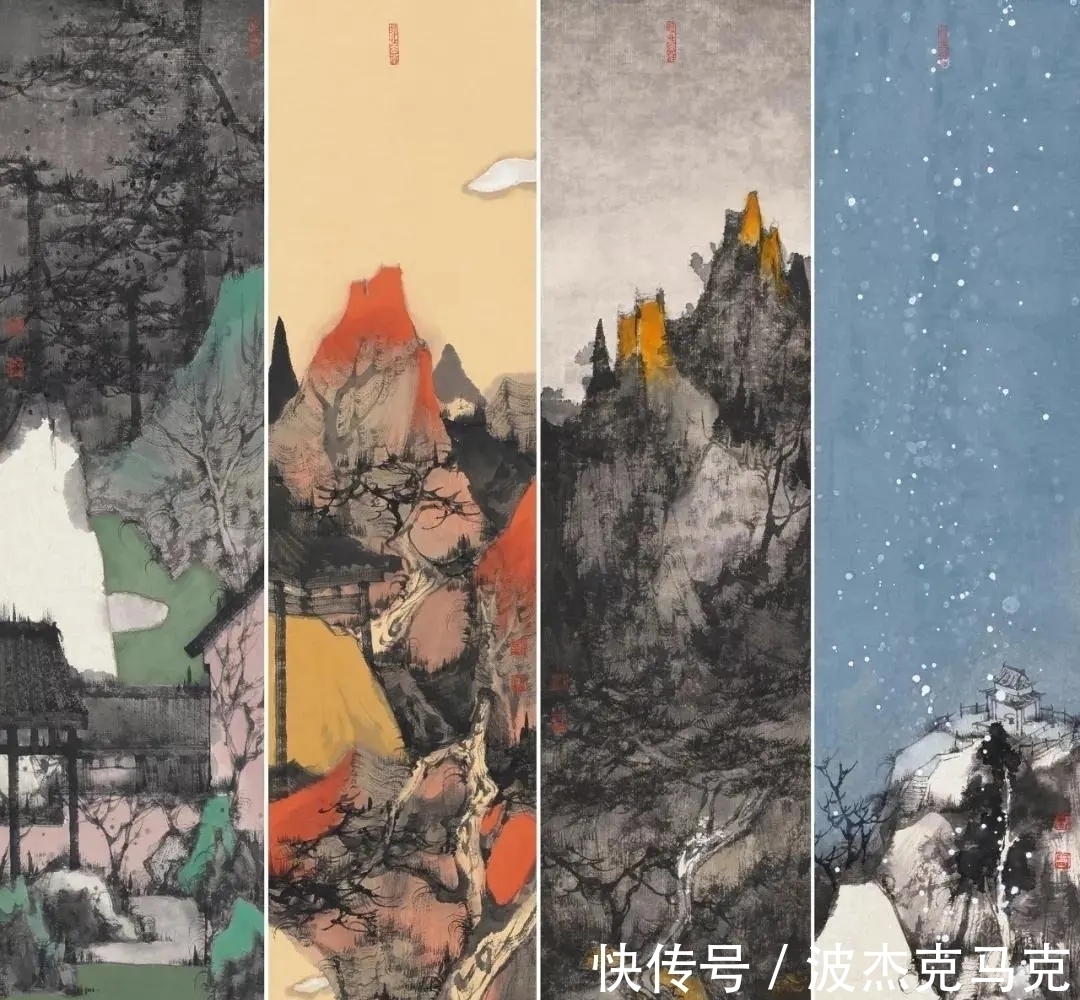 山水画!她有姣好的面容、模特的身材,然而她却选择了艰辛的山水画艺术