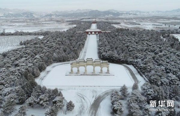 世界文化遗产清东陵雪后入画来