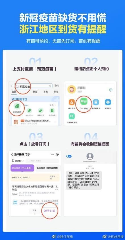 接种|浙江上线新冠疫苗预约提醒功能 疫苗一到货市民就能收到短信提醒