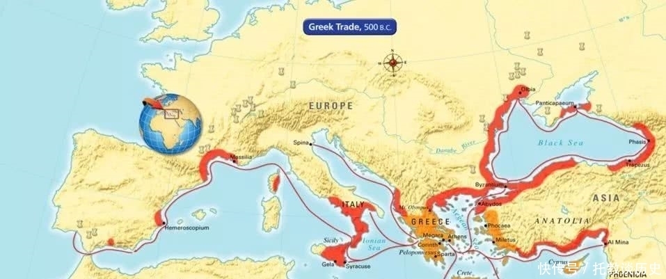 古希腊|早熟的理念:古希腊的托勒密扇子形世界地图
