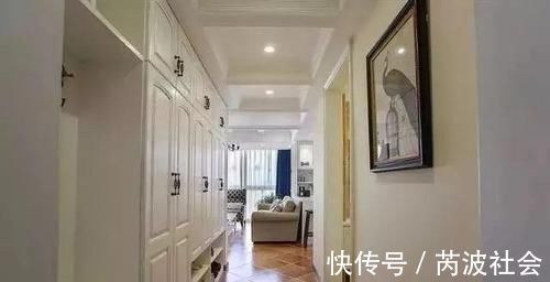 柜子|120平新房,一进门玄关打满柜子,客餐厅矮柜隔开,全屋太实用