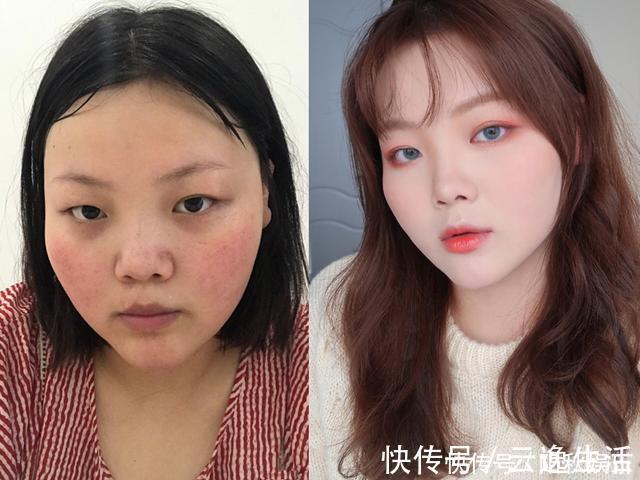 化妆|女人为什么要化妆，小伙伴们，咱们一起看看化妆与不花的照片!